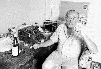 Bukowski at Desk in 1978, courtesy of bukowski.net